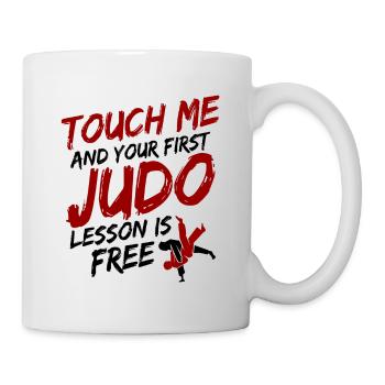Japanischer Kampfsport Judo - Tasse - Weiß - Rechts