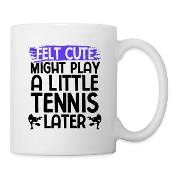 Tennisplatz Spruch Für Tennis - Tasse - Weiß - Rechts