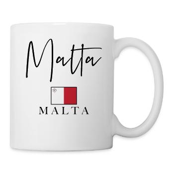 Griechenland Fahnenurlaub - Insel Malta - Tasse - Weiß - Rechts