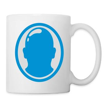 Conception du logo Bald Man - Mug blanc - blanc - Droite