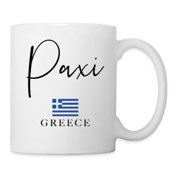 Vacances du drapeau de la Grèce - Islande Paxi - Mug blanc - blanc - Droite