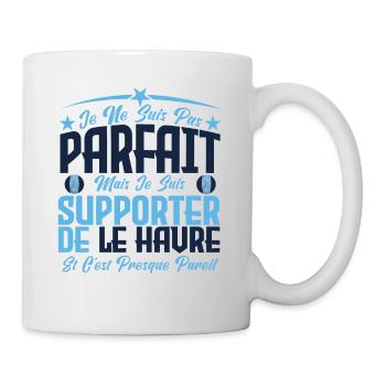 je ne suis pas parfait, supporteur de Le Havre. - Mug blanc - blanc - Droite