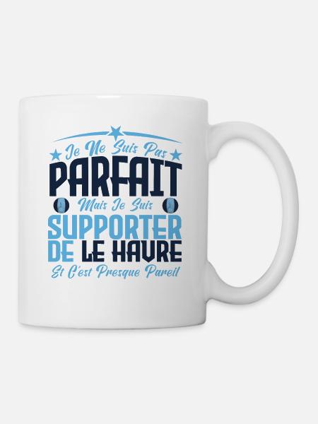je ne suis pas parfait, supporteur de Le Havre. - Mug blanc - blanc
