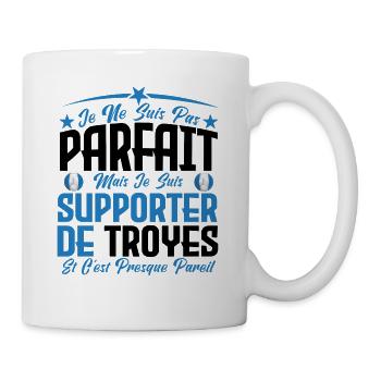 je ne suis pas parfait, supporteur de Troyes. - Mug blanc - blanc - Droite