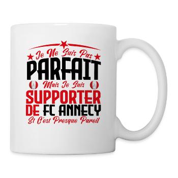 je ne suis pas parfait, supporteur de Fc Annecy . - Mug blanc - blanc - Droite