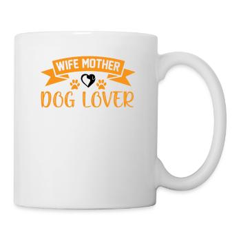 Ehefrau Mutter Hundeliebhaberin - Tasse - Weiß - Rechts