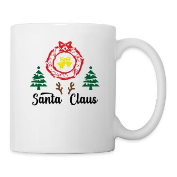 Funny Santa Claus Clouse Christmas Design - Mug - white - Right