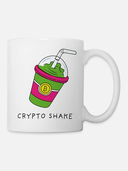 Bitcoin Ethereum Kryptowährungen Shake - Tasse - Weiß
