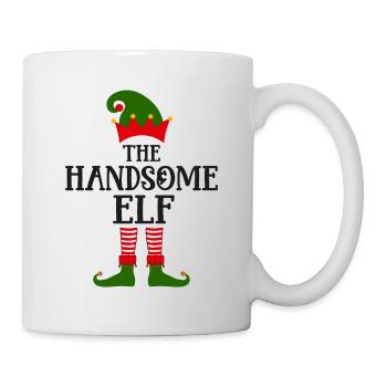 Der gutaussehende Elf Weihnachtszeit - Tasse - Weiß - Rechts