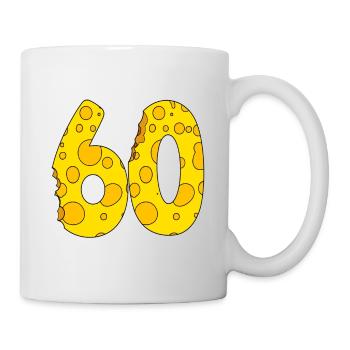 60 Jahre alt - 60. Geburtstag Geschenk - 1960 - Tasse - Weiß - Rechts