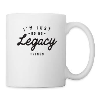 Ich mache nur Legacy Things Personalisierter Name - Tasse - Weiß - Rechts