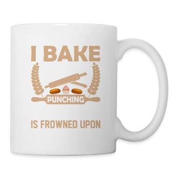 I Bake Because Punching People Is Frowned Upon Bak - Mug - white - Right