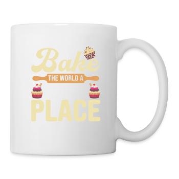 Faisons cuire le monde un meilleur endroit cuisson gâteau C - Mug blanc - blanc - Droite