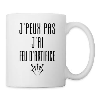 Feu d'artifice Artificier Pyrotechnique Pétard - Mug blanc - blanc - Droite