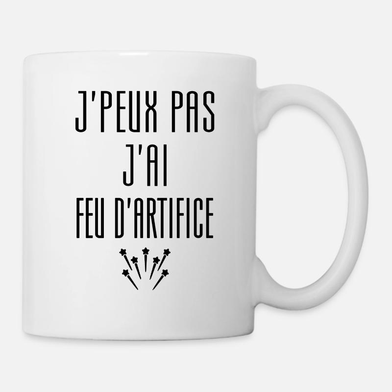 Feu d'artifice Artificier Pyrotechnique Pétard - Mug blanc - blanc