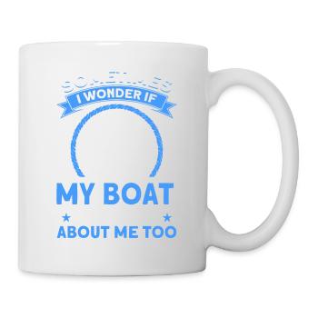 Pontoon Boat Gift Captain Boots Pontoon - Mug - white - Right