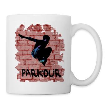 Parkour - Tasse - Weiß - Rechts
