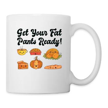 Thanksgiving Party Fall Season Pumpkin Pies Turkey - Mug - white - Right