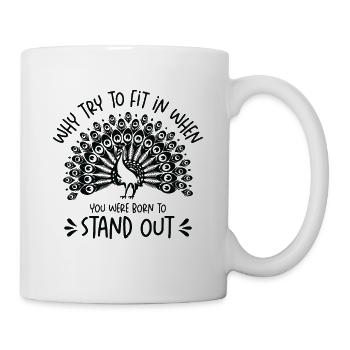 Peacock se démarque Inspirant Peacock Lover - Mug blanc - blanc - Droite