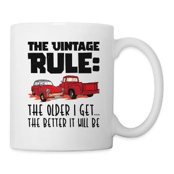 Classic Vintage Rule Older I Get The Better It - Mug - white - Right