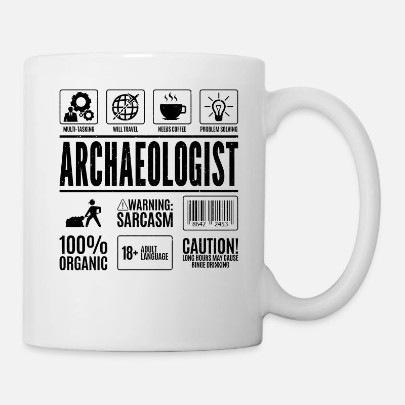 Faits archéologiques égyptiens - Mug blanc - blanc