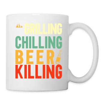 Bbq Grill Meat Lovers Grill Party Food Bbq - Mug - white - Right