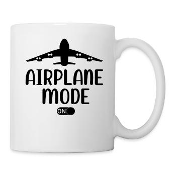 Airplane Mode On Passenger Plane Airport Pilot - Tasse - Weiß - Rechts