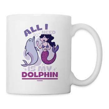 Delfin - Tasse - Weiß - Rechts