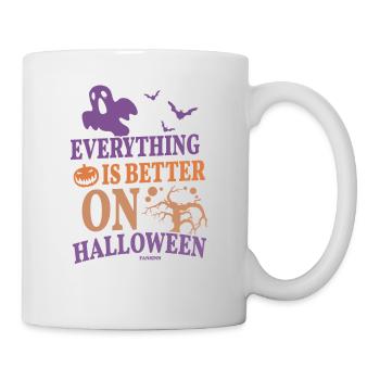 Alles ist an Halloween besser - Tasse - Weiß - Rechts