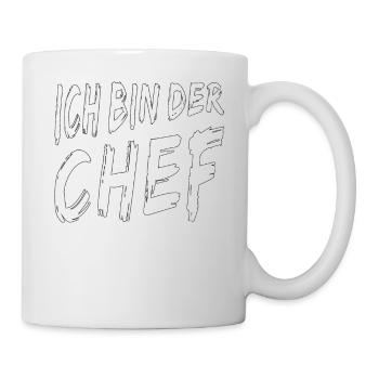 ICH BIN DER CHEF - Tasse - Weiß - Rechts