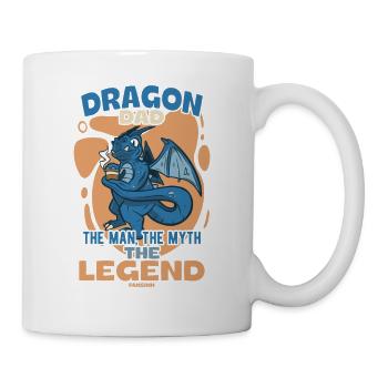 Dragon Dad The Man The Myth The Legend - Tasse - Weiß - Rechts