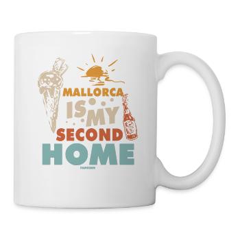 Mallorca ist meine zweite Heimat - Tasse - Weiß - Rechts