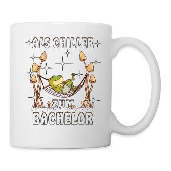 ALS CHILLER ZUM BACHELOR - Tasse - Weiß - Rechts