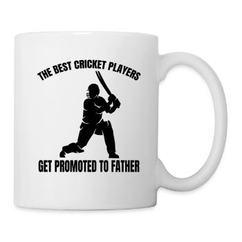 Kricket Vater Kricketfan Spruch Papa Team Cricket - Tasse - Weiß - Rechts
