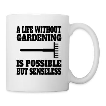 Gärtner Obstgarten Garten Geschenk Hobbygärtner - Tasse - Weiß - Rechts