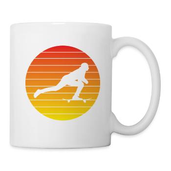 Skateboard Sakten Skateboarding Longboard Skater - Mug blanc - blanc - Droite