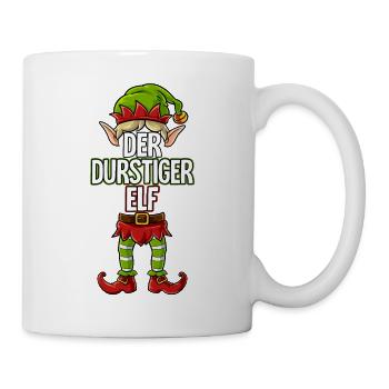 Durstiger Elf Partnerlook Weihnachten - Tasse - Weiß - Rechts