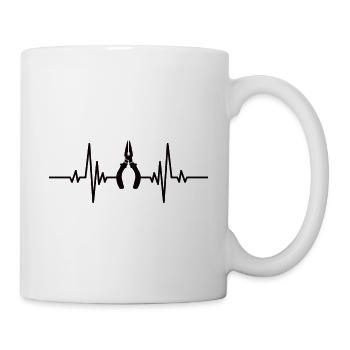 Mécanicien Artisan Tournevis Artisanat - Mug blanc - blanc - Droite