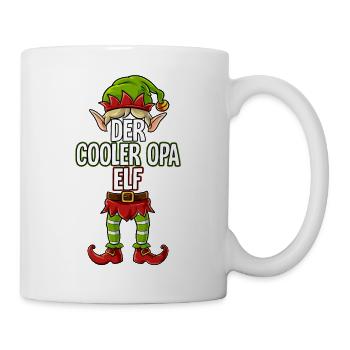 Cooler Opa Elf Partnerlook Weihnachten - Tasse - Weiß - Rechts