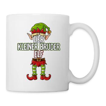 Kleiner Bruder Elf Partnerlook Weihnachten - Tasse - Weiß - Rechts