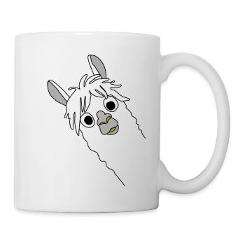 Lama Alpaka, Alpaca Geschenke, lustige Sprüche - Tasse - Weiß - Rechts