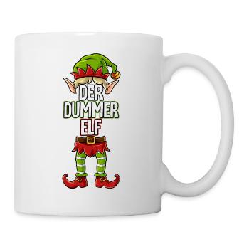 Dummer Elf Partnerlook Weihnachten - Tasse - Weiß - Rechts