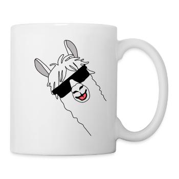 Lama Alpaka, Alpaca Geschenke, lustige Sprüche - Tasse - Weiß - Rechts