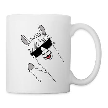 Lama Alpaka, Alpaca Geschenke, lustige Sprüche - Tasse - Weiß - Rechts