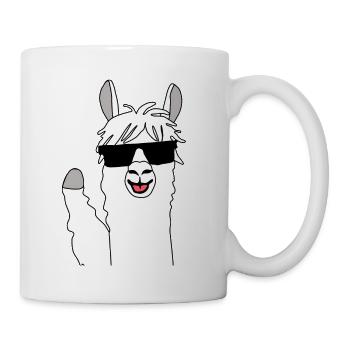 Lama Alpaka, Alpaca Geschenke, lustige Sprüche - Tasse - Weiß - Rechts