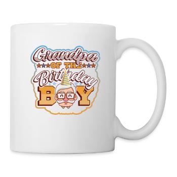 Grand-père du garçon d’anniversaire - Mug blanc - blanc - Droite