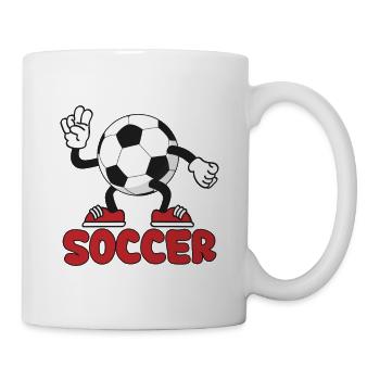 Fußball Fußballer Fan WM - Tasse - Weiß - Rechts