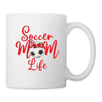 Frauenfußball Mutter Fußballerin Frauen Sport WM - Tasse - Weiß - Rechts