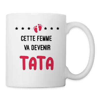 Annonce grossesse Tata cette femme devenir Tata - Mug blanc - blanc - Droite