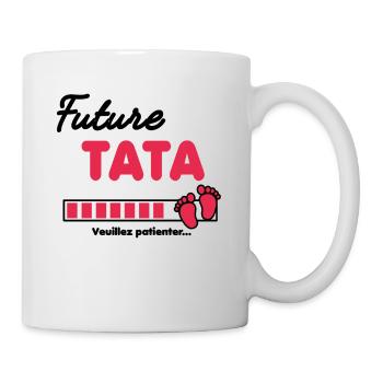 Future Tata Annonce grossesse future Tata - Mug blanc - blanc - Droite